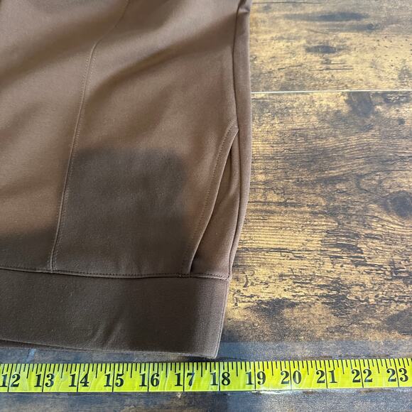 NEW Matty M Womens Pull On Straight Leg Office Pants XL Tobacco Brown Academia - Picture 3 of 8